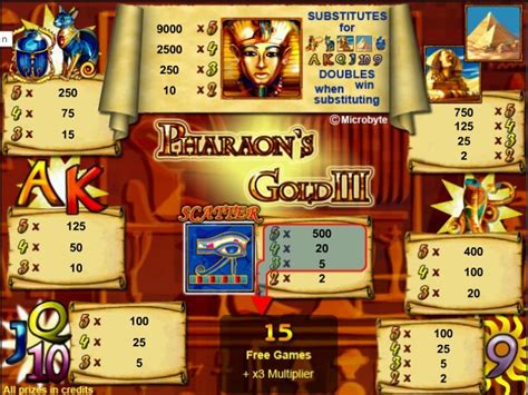 Игровой автомат Pharaohs Gold III  играть бесплатно